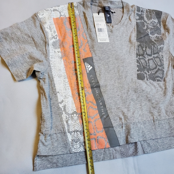 NWT$70 Adidas by Stella McCartney Graphic Digi Drawstring-Waist Short-Sleeve Tee - Picture 14 of 16